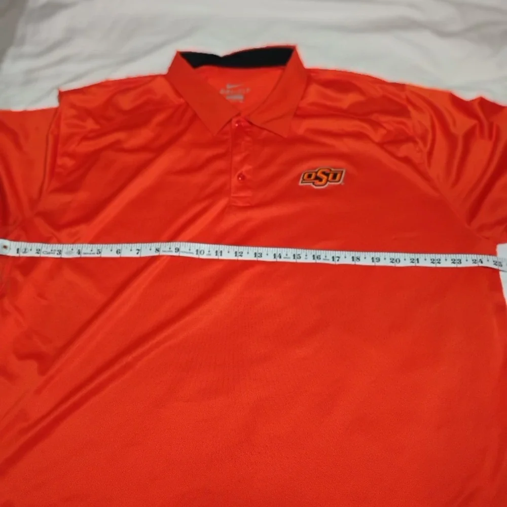 2XL XXL Orange Nike Dri-Fit Polo Shirt Oklahoma State University OSU Cowboy Mens